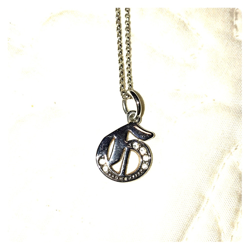 silver G charm juicy necklace